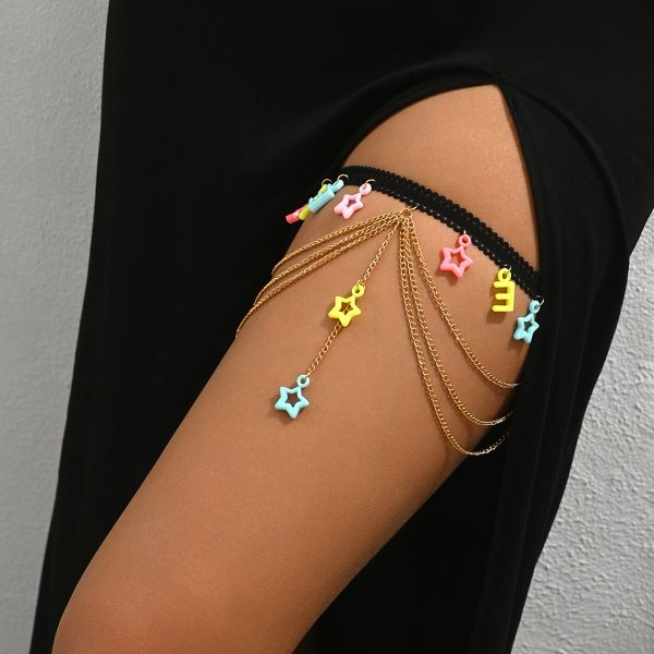 Dopamine Star Thigh Ring: Summer Hollow Chain Body Jewelry - Image 2