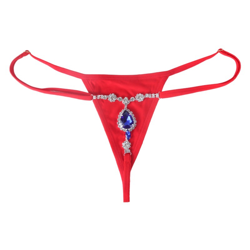 Diamond Rhinestone Body Chain Thong: Sexy Nightclub Lingerie