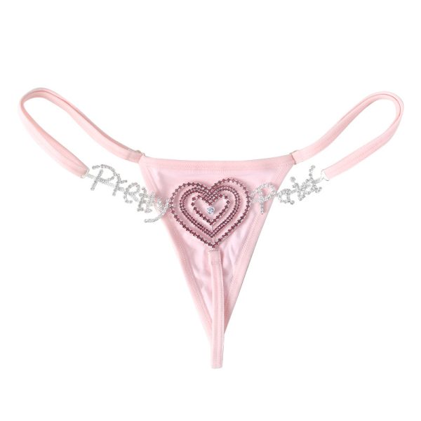 Rhinestone Love Letter Body Chain: Sexy Nightclub Thong Chain for Women - Image 5
