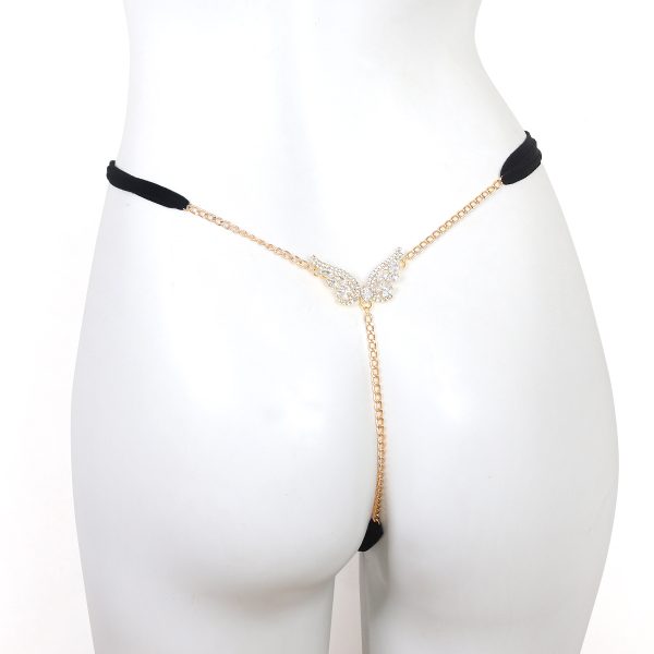 Sexy Rhinestone Body Chain: Diamond Wings Thong Chest Jewelry for Nightclub Parties - Image 6