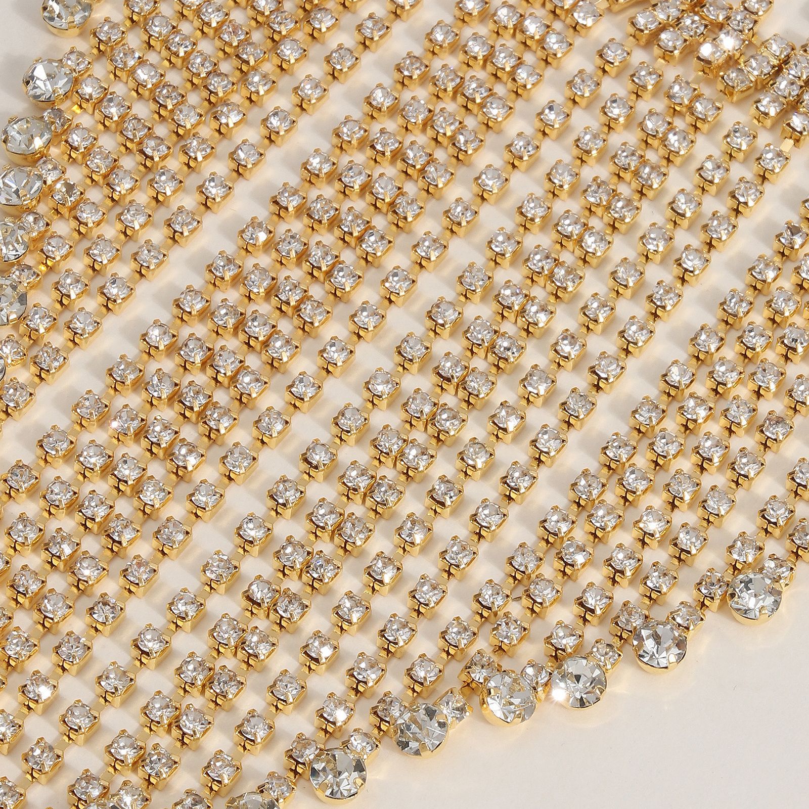 Rhinestone Body Chain: Sexy Tassel Chest Chain for Women - Image 4