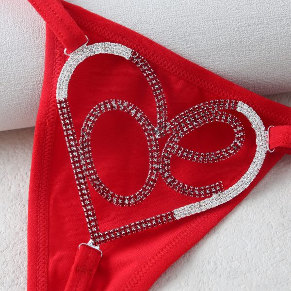Valentine's Sexy Body Chain: Diamond Love Bikini Jewelry - Image 5