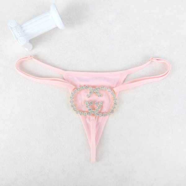 Rhinestone Letter Thong Body Chain: Sexy Nightclub Party Underwear - Image 4