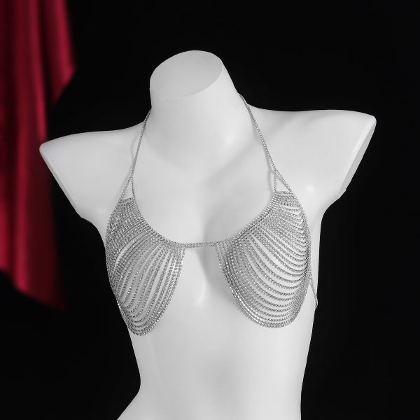 Sexy Tassel Body Chain Bra: Diamond Bikini Beach Nightclub Jewelry - Image 3