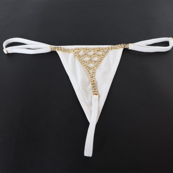 Sexy Rhinestone Body Chain G-String: Geometric Bikini Underwear Jewelry - Image 2