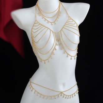 Tassel Body Chain: Sexy Chest Necklace & Waist Chain for Women