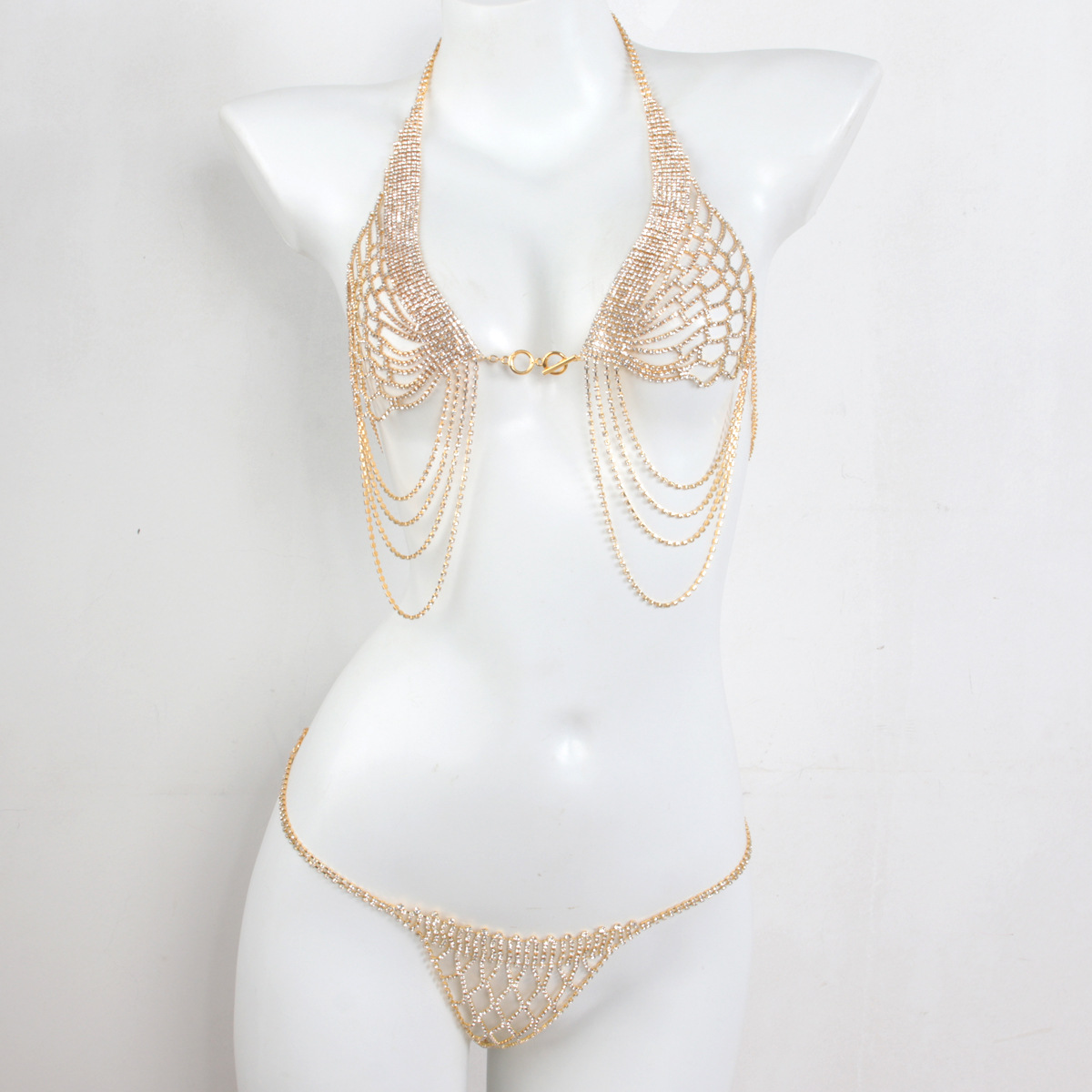 Rhinestone Bra Chain: Sexy Body Jewelry for Beach & Festival - Image 10