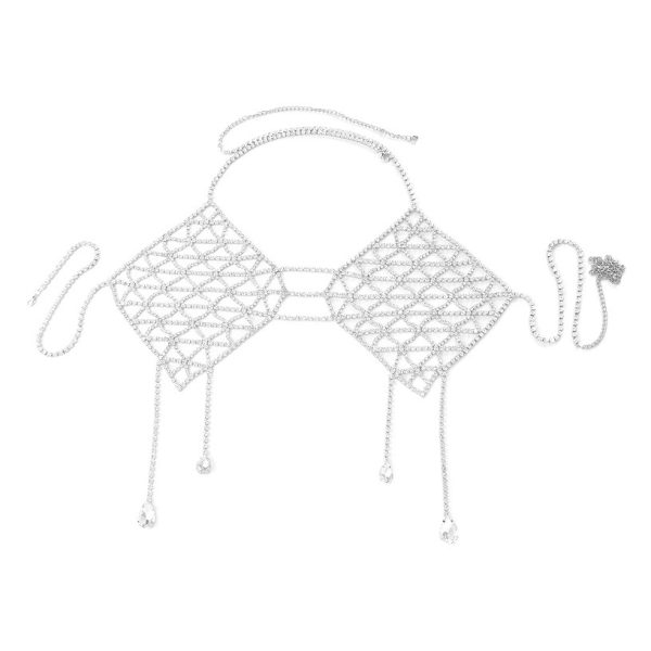 Rhinestone Bikini Bra Body Chain - Sexy Beach Nightclub Jewelry