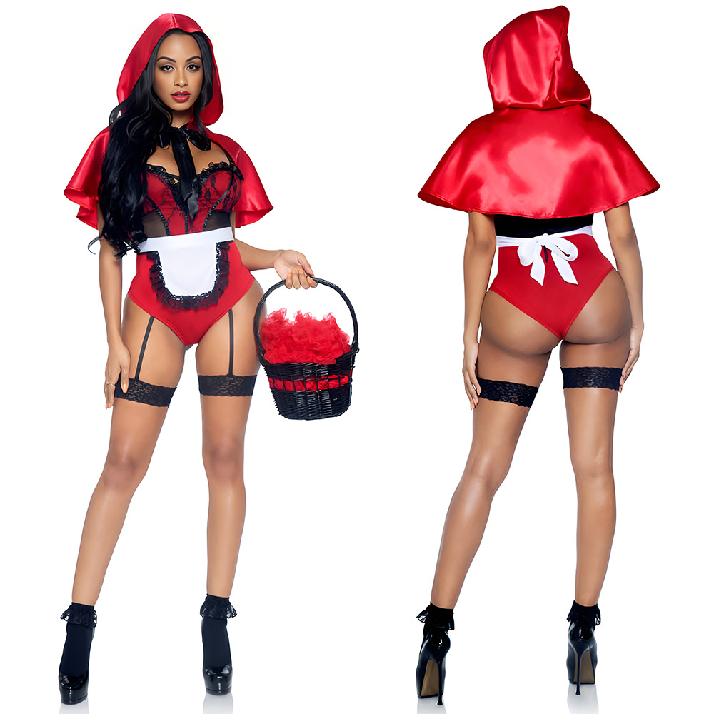 Little Red Riding Hood Halloween Costume - Fun Cosplay Party Suit