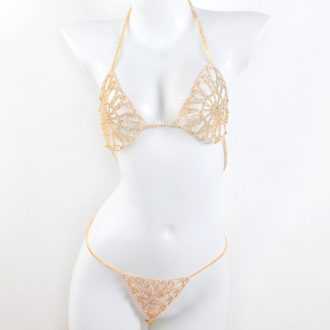 Rhinestone Body Chain: Sexy Diamond Bikini Body Jewelry for Women