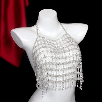 Sparkling Rhinestone Body Chain: Sexy Diamond Chest Chain for Women's Nightclub Fashion