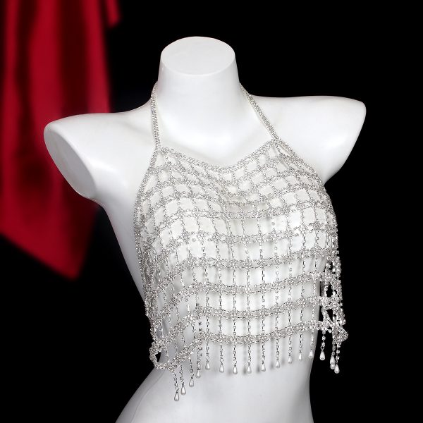 Sparkling Rhinestone Body Chain: Sexy Diamond Chest Chain for Women's Nightclub Fashion
