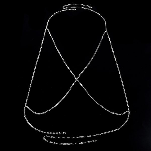 Sexy Rhinestone Body Chain: Personalized Chest Jewelry for Women - Image 7