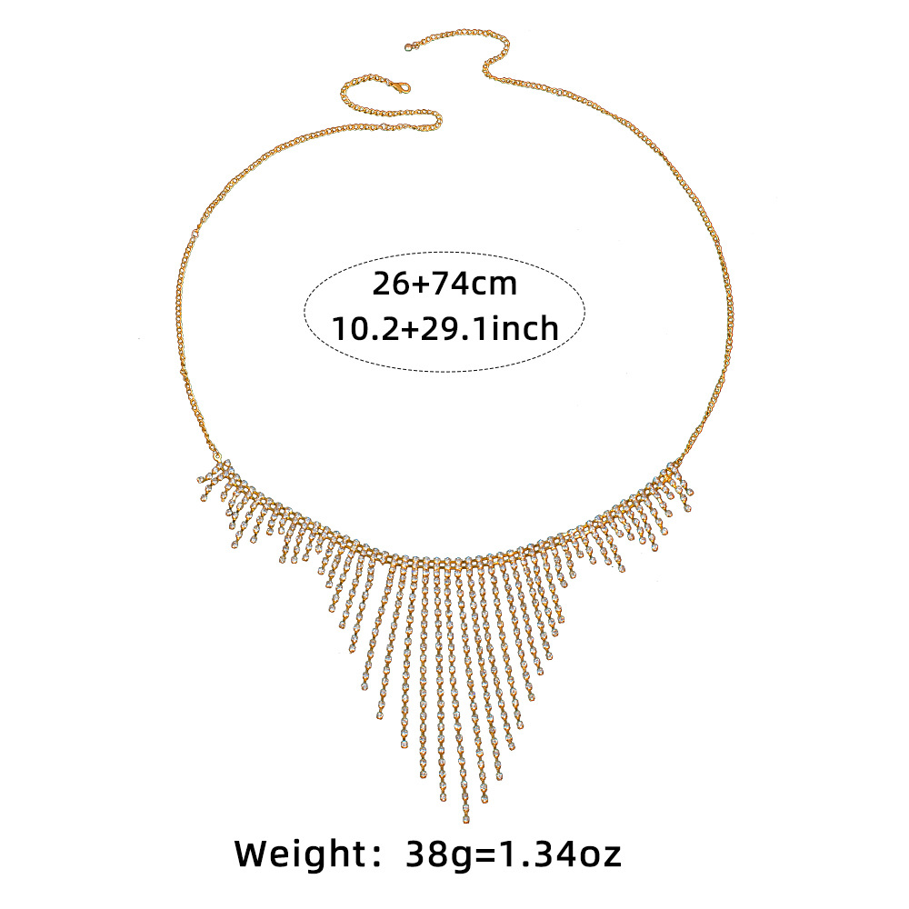 Rhinestone Tassel Body Chain: Sexy Bikini Jewelry for Summer - Image 4