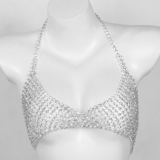 Diamond Body Chain Bra: Sexy Rhinestone Bikini Jewelry for Women