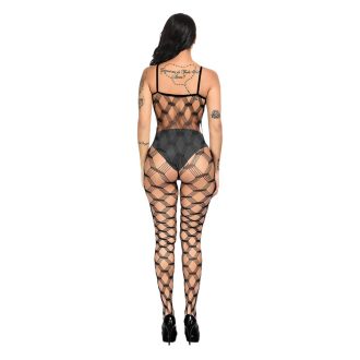 Sexy Lingerie Stockings: Open Crotch Mesh Bodysuit - Europe & US Style
