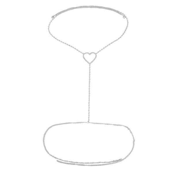 Rhinestone Love Waist Chain: Sexy Body Jewelry for Women - Image 5