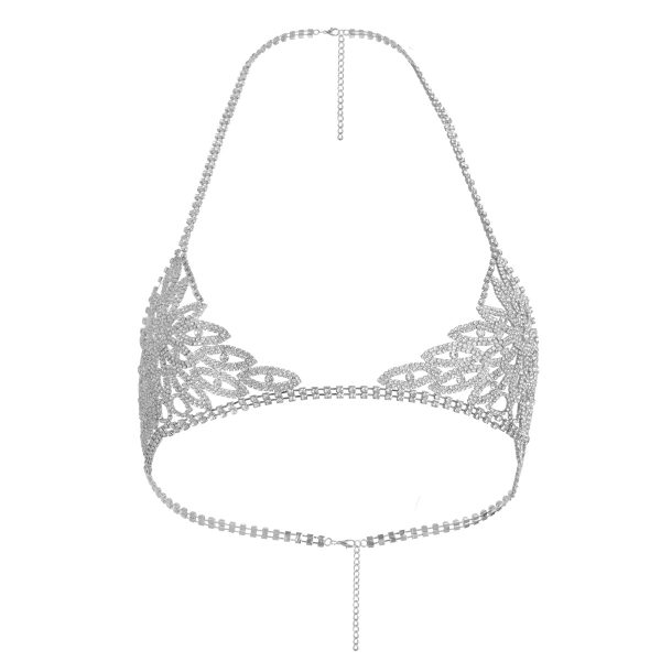 Rhinestone Body Chain Bra: Sexy Diamond Bikini Top for Women - Image 5