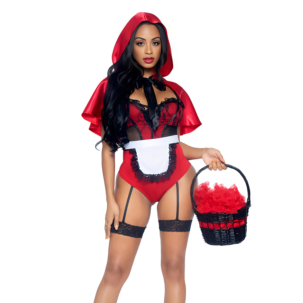 Little Red Riding Hood Halloween Costume - Fun Cosplay Party Suit - Image 5