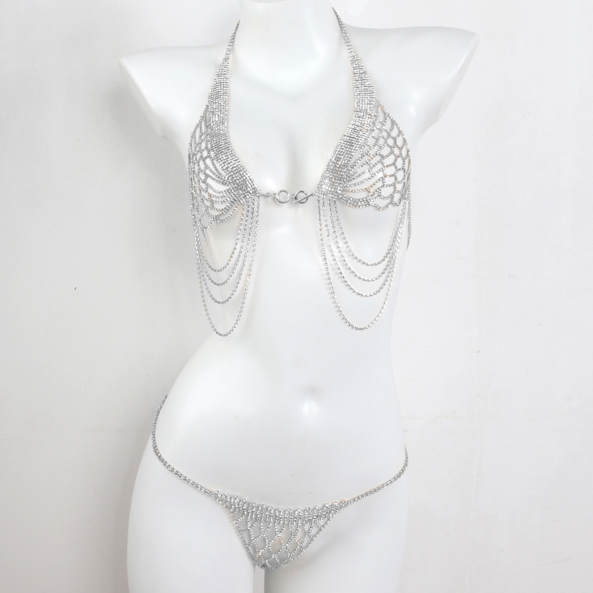 Rhinestone Bra Chain: Sexy Body Jewelry for Beach & Festival - Image 11
