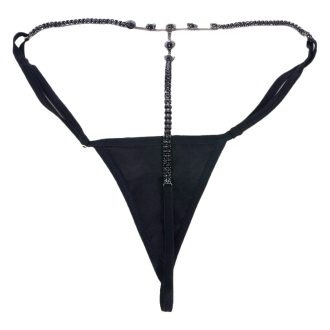 Rhinestone Tassel Body Chain Thong: Sexy Bikini Jewelry