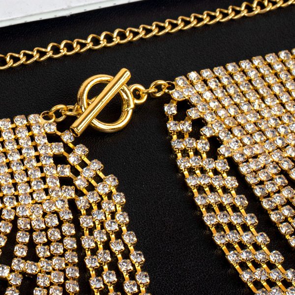 Diamond Angel Wings Body Chain - Runway Tassel Chest Jewelry - Image 5