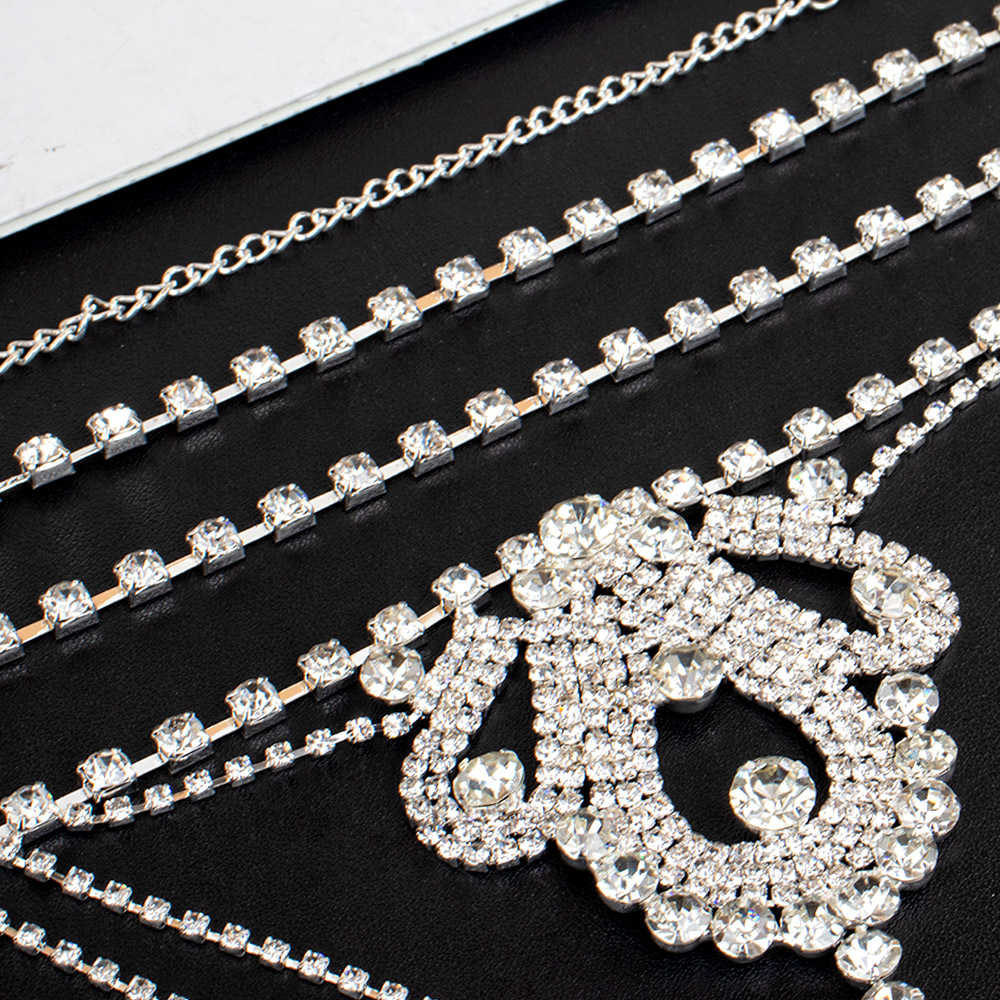 Rhinestone Bikini: Sexy Diamond Body Chain for Club & Rave - Image 2