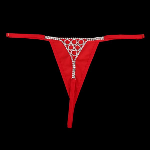Sexy Rhinestone Body Chain G-String: Geometric Bikini Underwear Jewelry - Image 4