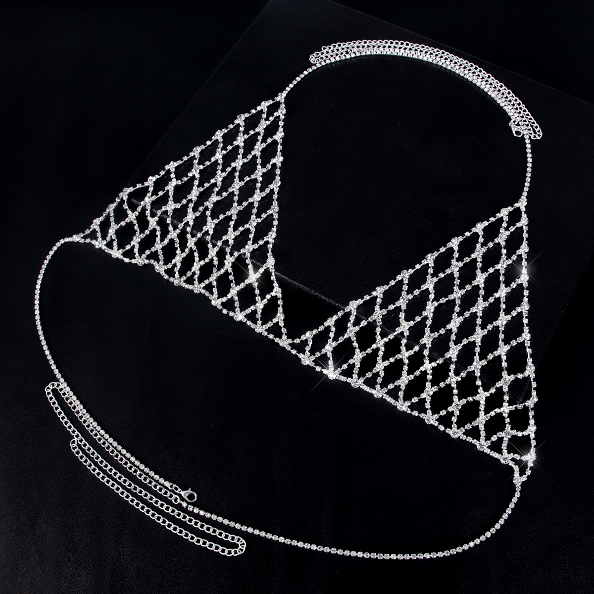 Diamond Rhinestone Body Chain Bra: Sexy Nightclub Jewelry - Image 3