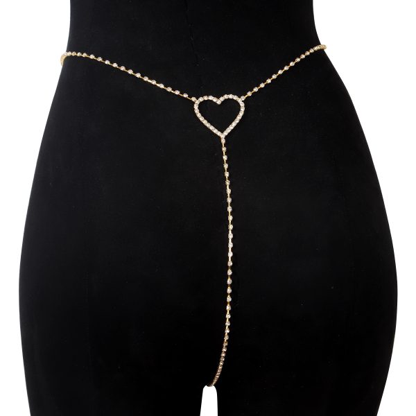 Rhinestone Love Waist Chain: Sexy Body Jewelry for Women - Image 6
