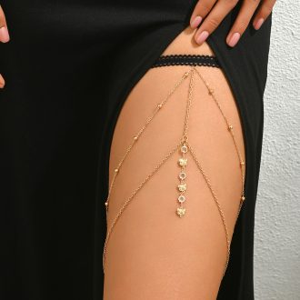 Butterfly Rhinestone Leg Chain: Sexy Temptation Body Jewelry