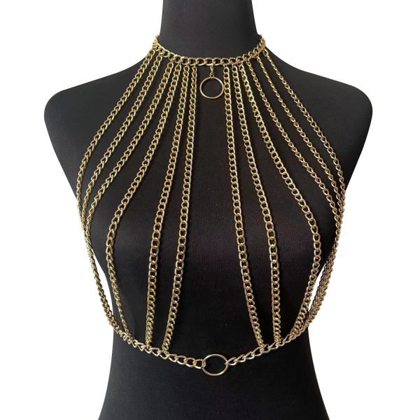 Sexy Hollow Metal Body Chain: Multi-Layer Chest Chain for Hot Girls DL0024 - Image 6