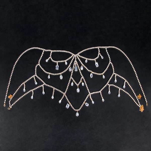Dazzling Rhinestone Body Chain: Sexy Layered Chest Jewelry for Women - Image 4