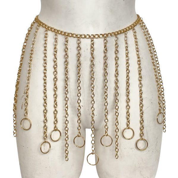 Sexy Summer Body Chain: Hollow Ring Tassel Waist Chain - T0081 - Image 5
