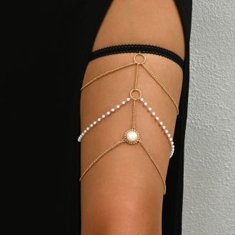 Pearl Leg Chain: Trendy Body Jewelry for Women - US Fashion