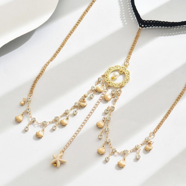 Starfish Thigh Chain: Beach Holiday Diamond Body Jewelry - Image 4