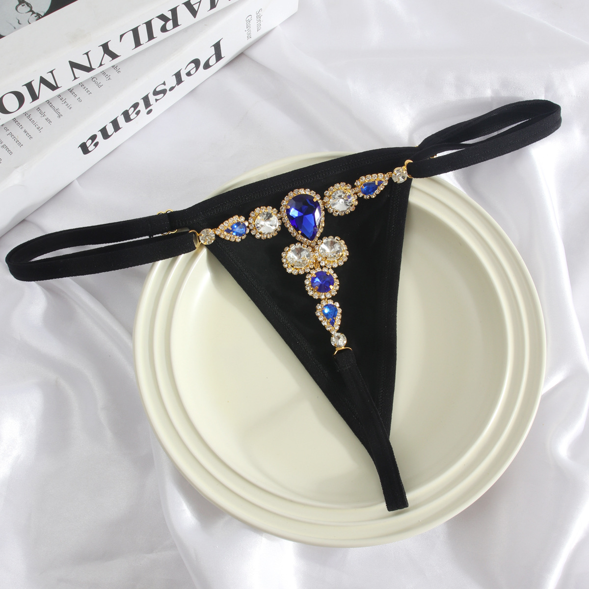 Rhinestone Body Chain Thong: Sexy Bikini Lingerie for Hot Girls - Image 4