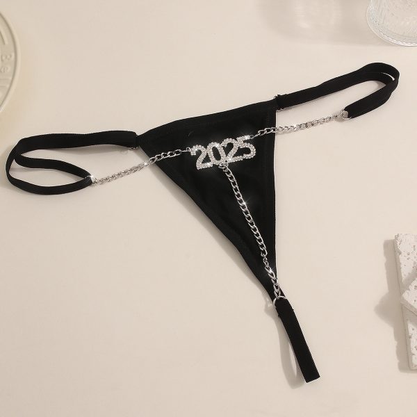 2025 New Year Rhinestone G-String Body Chain: Sexy Nightclub Panties - Image 3