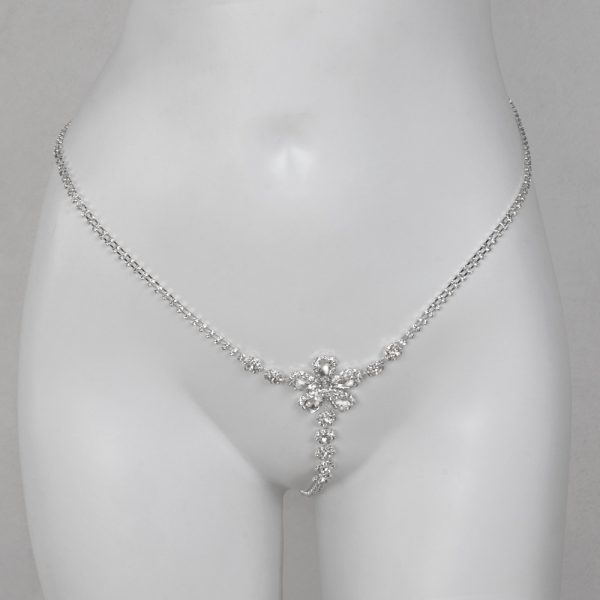Rhinestone Body Chain: Sexy Yellow Diamond Waist Chain for Nightclub