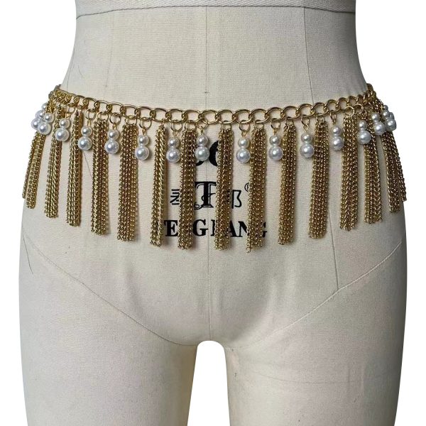 Pearl Tassel Belly Chain: European American Fashion Waist Jewelry - Image 6