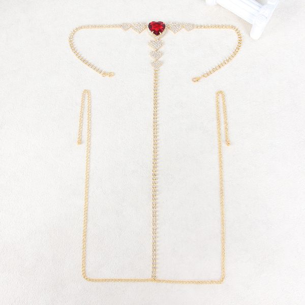 Diamond Rhinestone Body Chain G-String: Sexy Sparkle Lingerie - Image 3