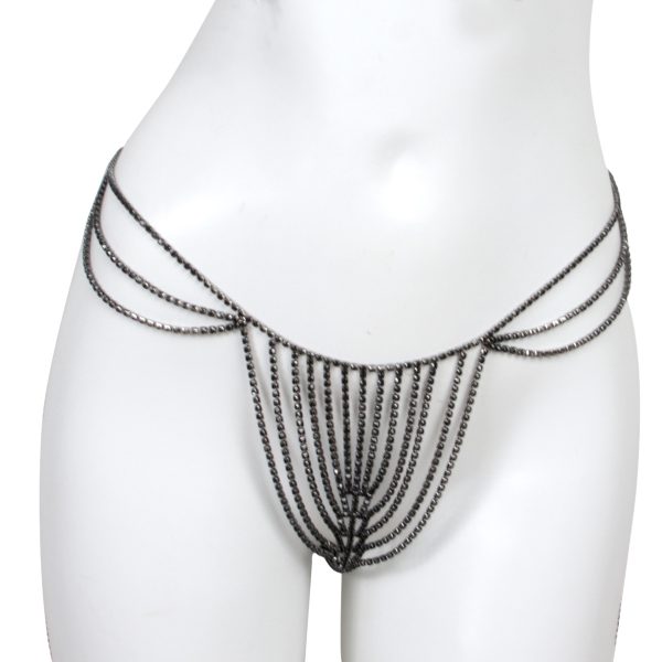 Rhinestone Tassel Body Chain Bra: Sexy Nightclub Bikini Jewelry for Women - Image 7