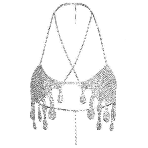 Diamond Body Chain Bikini: Sexy Rhinestone Thong Chest Jewelry - Image 5