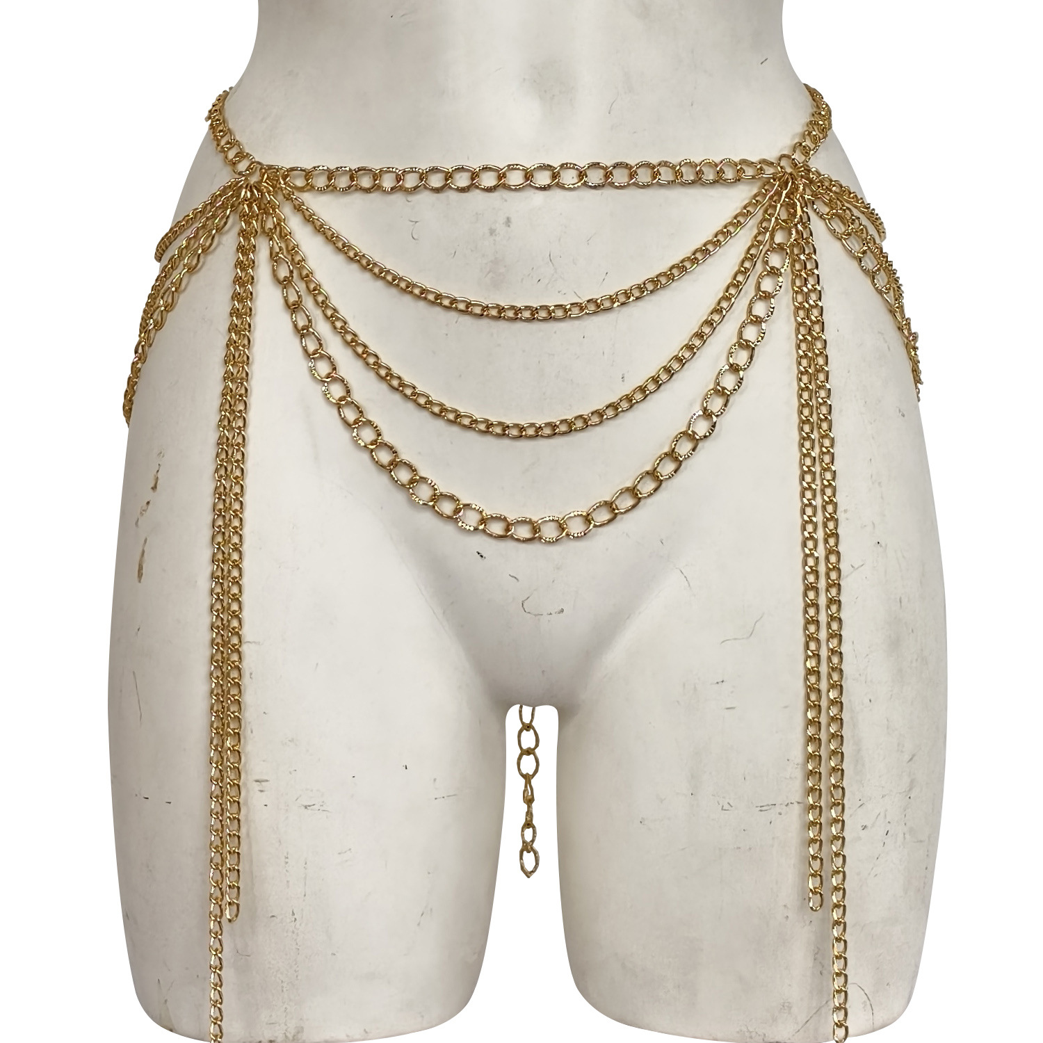 Sexy Waist Chain: Trendy Hollow Metal Body Jewelry T0104 - Image 5