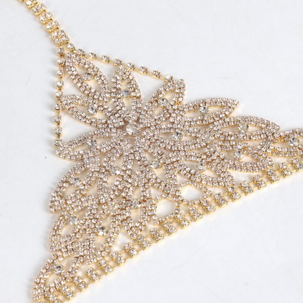 Rhinestone Body Chain Bra: Sexy Diamond Bikini Top for Women - Image 3