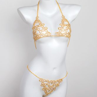 Rhinestone Bra Body Chain: Sexy Diamond Lingerie for Nightclub