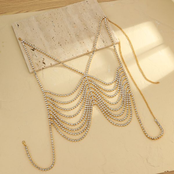 Sparkling Rhinestone Body Chain: Sexy Beach Bikini Jewelry for Women - Image 3