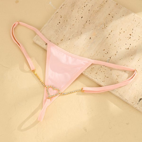 Diamond Heart Body Chain: Sexy Bikini Thong for Women's Nightclub Party - Image 2