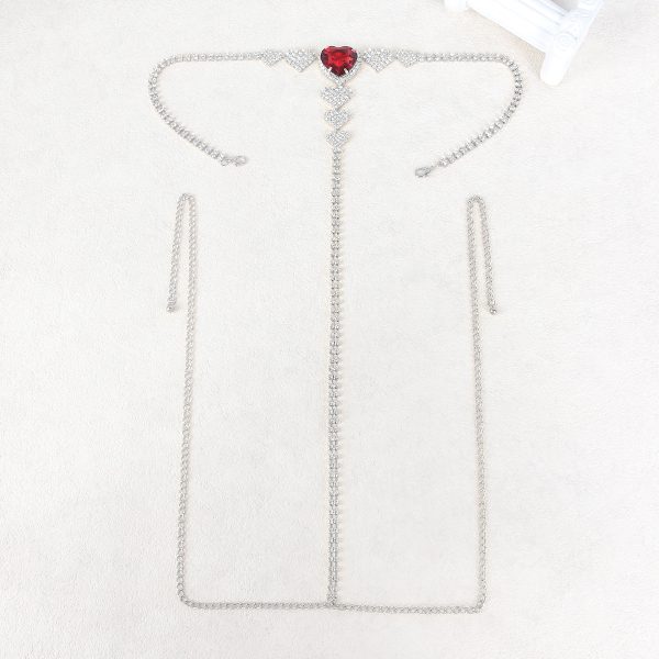 Diamond Rhinestone Body Chain G-String: Sexy Sparkle Lingerie - Image 4