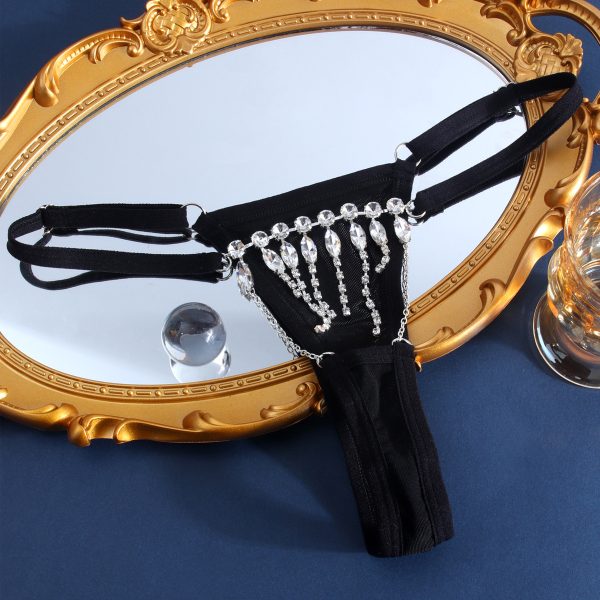 Sexy Tassel Panties Body Chain: Diamond Low Waist Lingerie - Image 2
